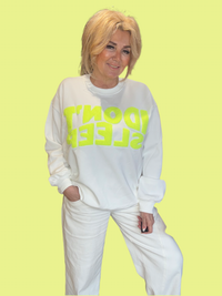 Sweater Don’t Sleep Wit Neon Geel