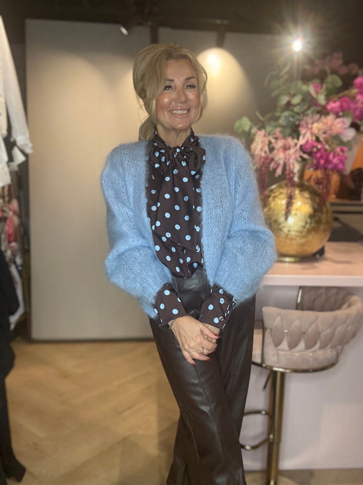 Mohair Vest Licht Blauw🩵