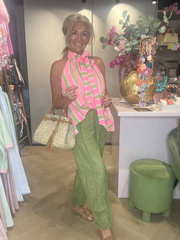 Broek Harem Ballon Model Matcha green