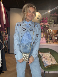 Jasje Suedine licht Blauw