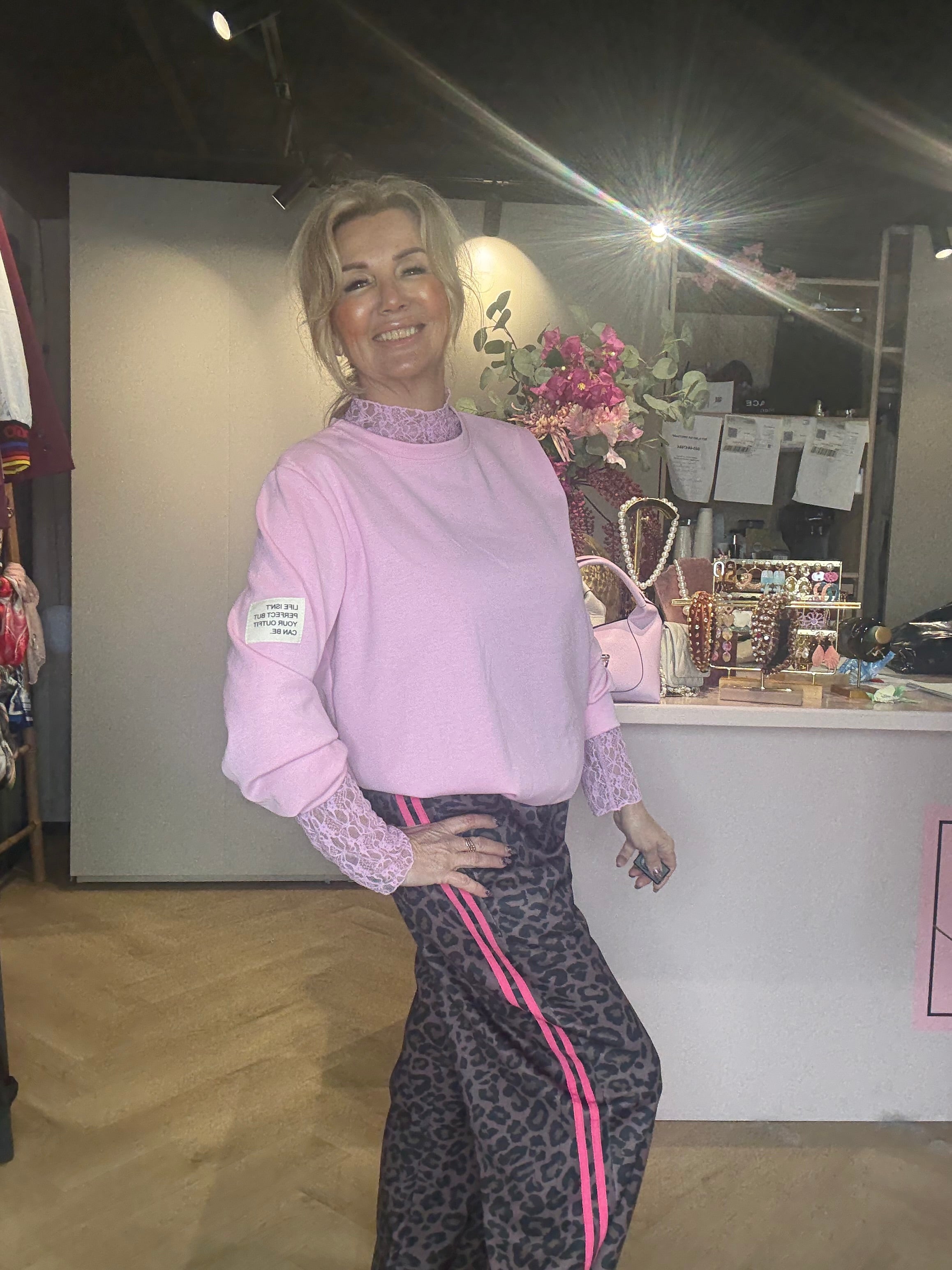 Panther Broek Stripe Rose 🎀