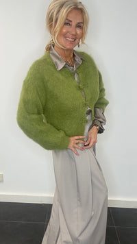 Vest i mohair, Kina, mosgrøn