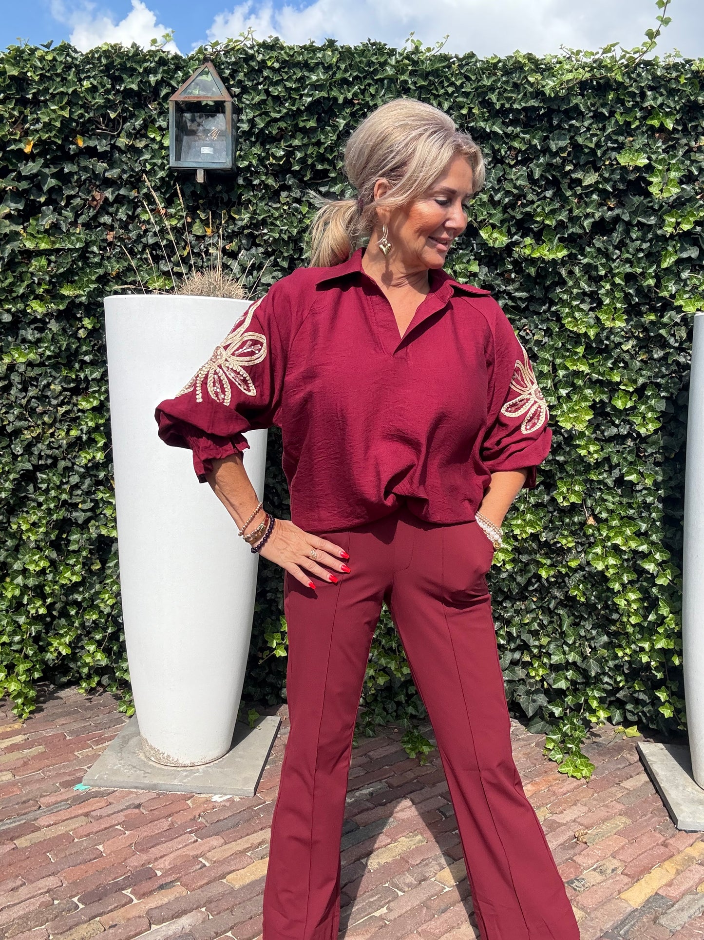 Blouse Bordeaux Gold