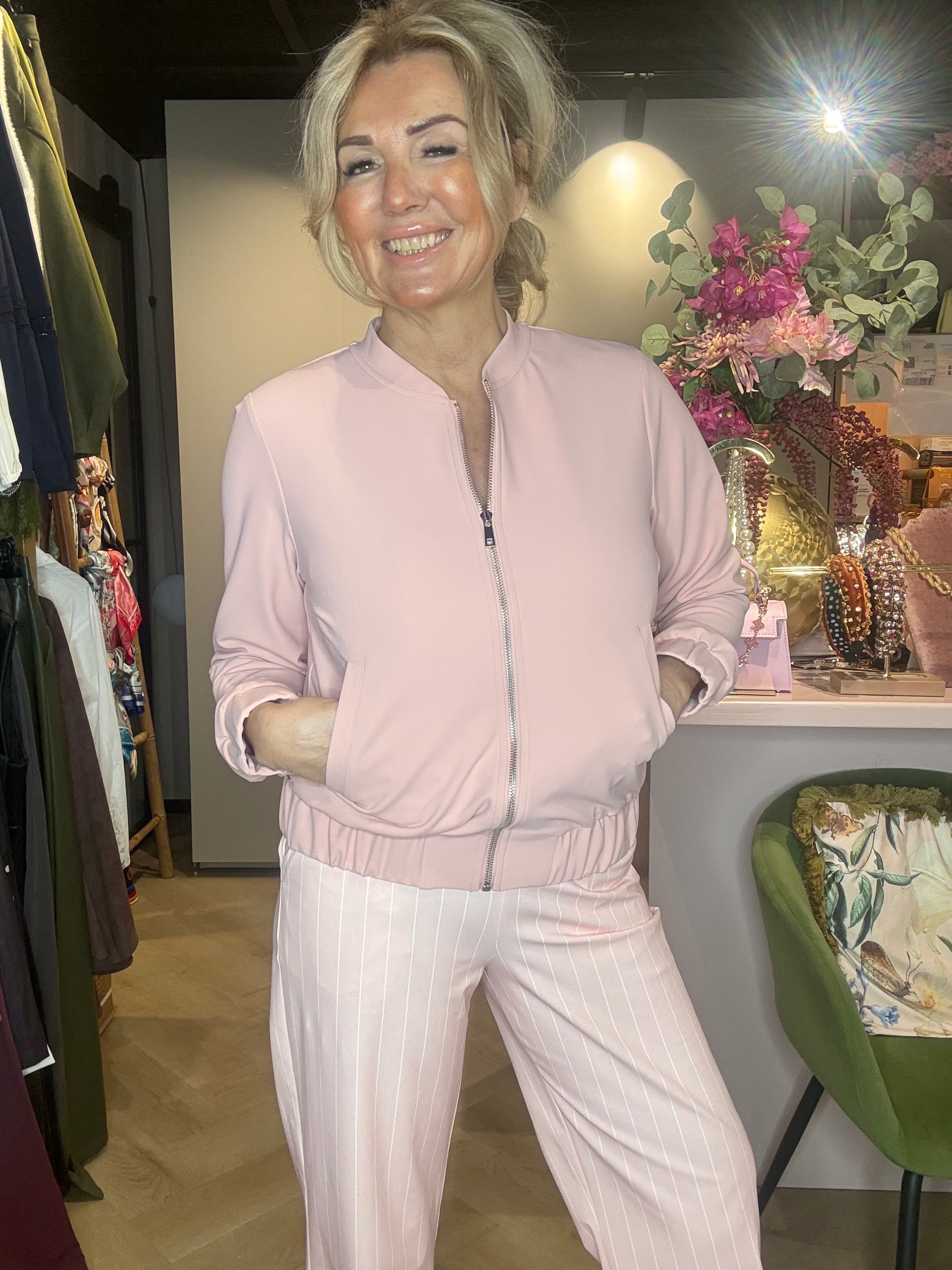 Mi Piace Travel Bomber Jack MP202636 Bonded 463 – Mellow Rose | Summer Collection 2026