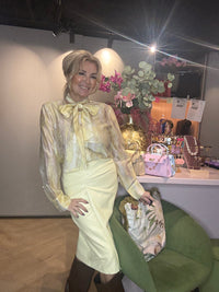 Alida Rok Puh Leatherlook Zacht Geel