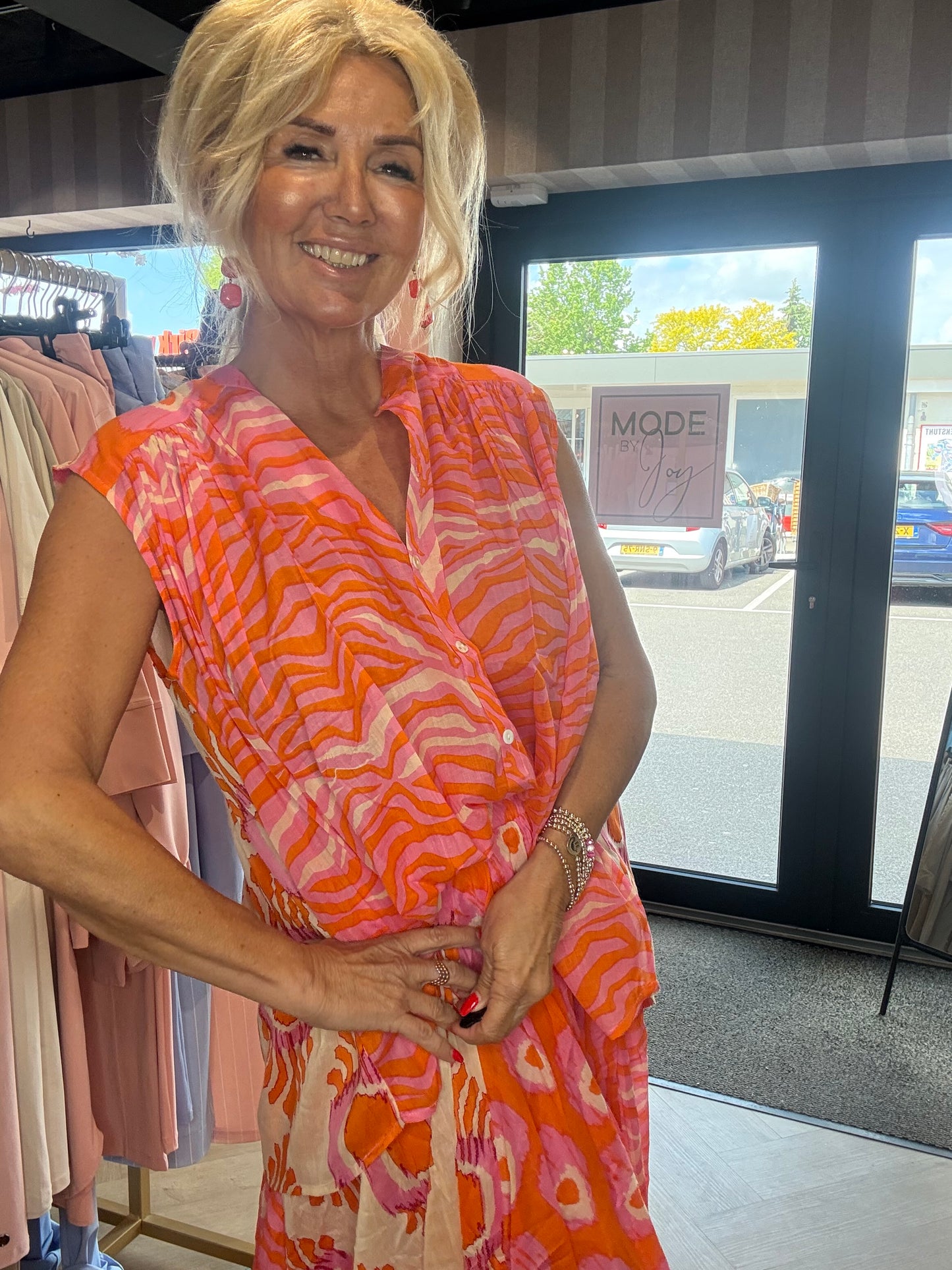 2-delt boho sæt orange