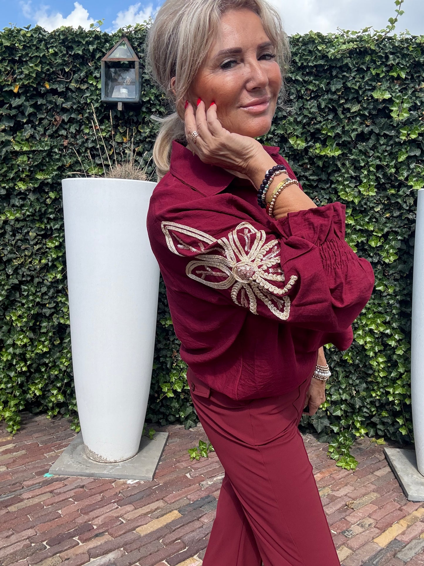 Blouse Bordeaux Gold