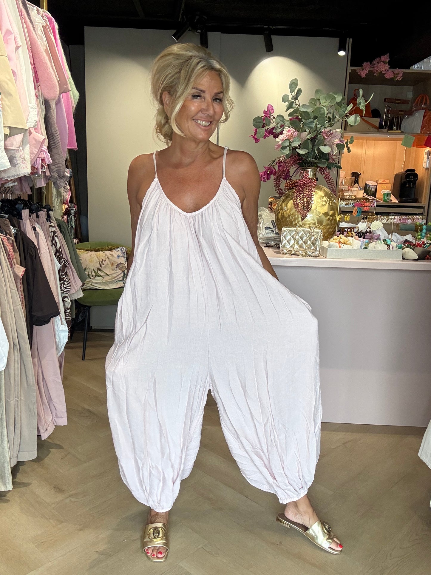Jumpsuit poeder Rose Anna