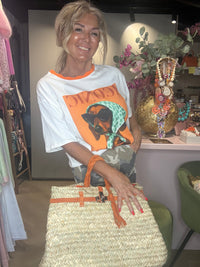 T-shirt ikonisk orange