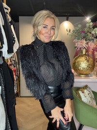 Vestje Fringle Zwart