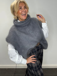 Spencer de mohair gris