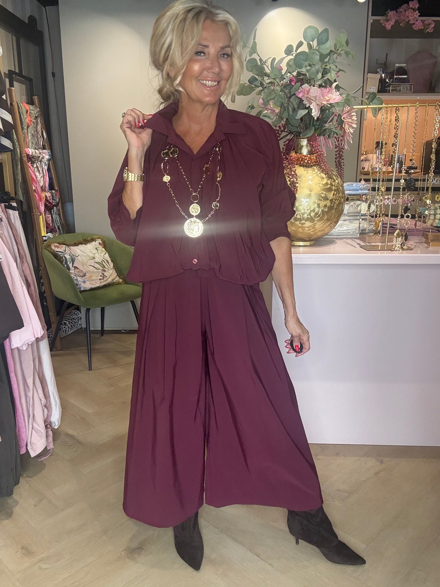 Blouse Jiss bordeaux