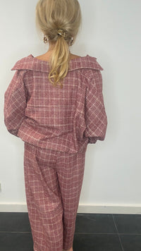 Jenny Ruit Burgundy bomber jacket