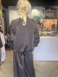 Jik Dark Brown Bomber Jacket