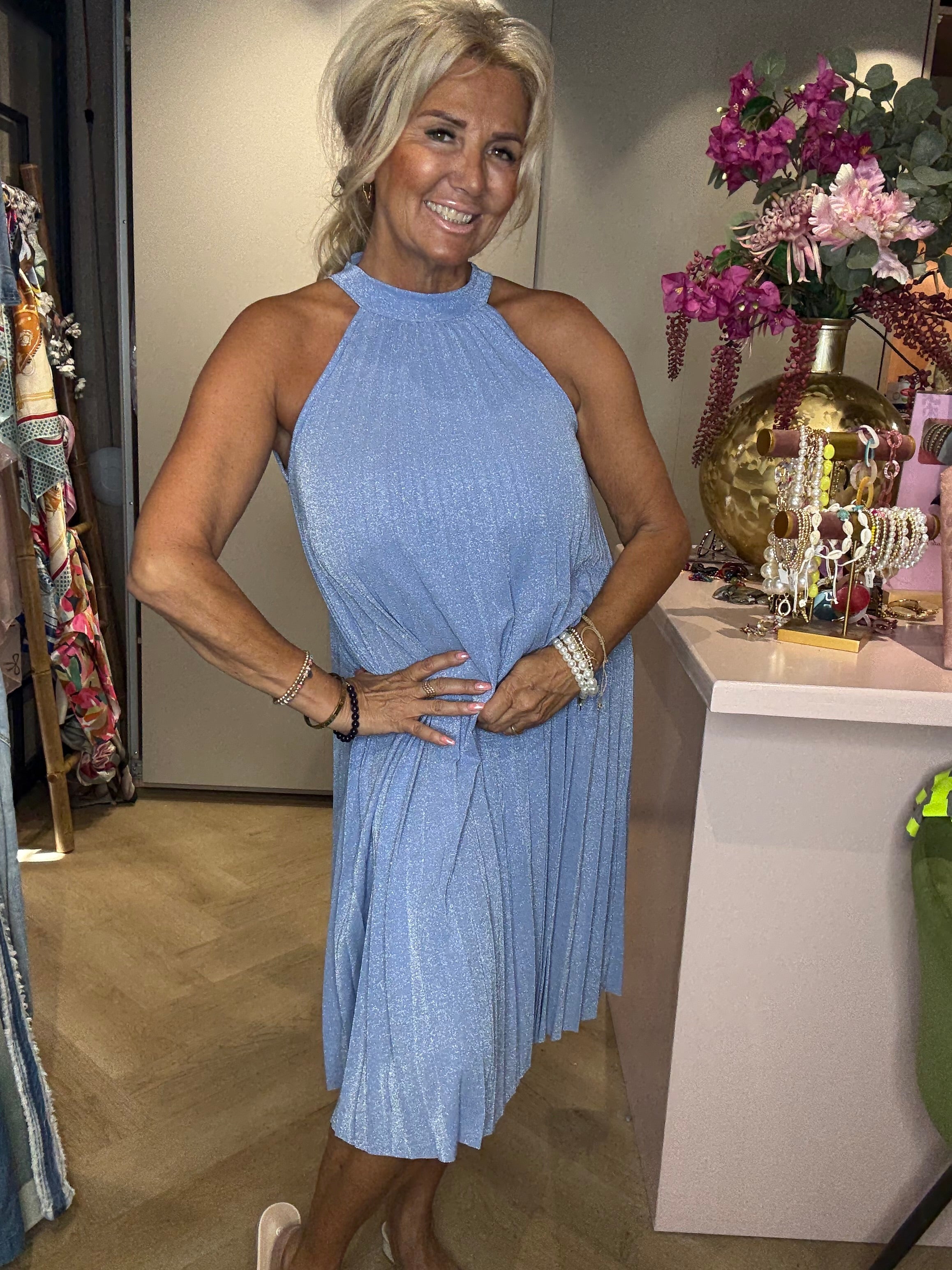 Halter Dress Bleu