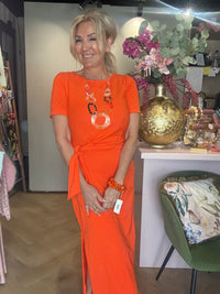 Stræk kjole orange