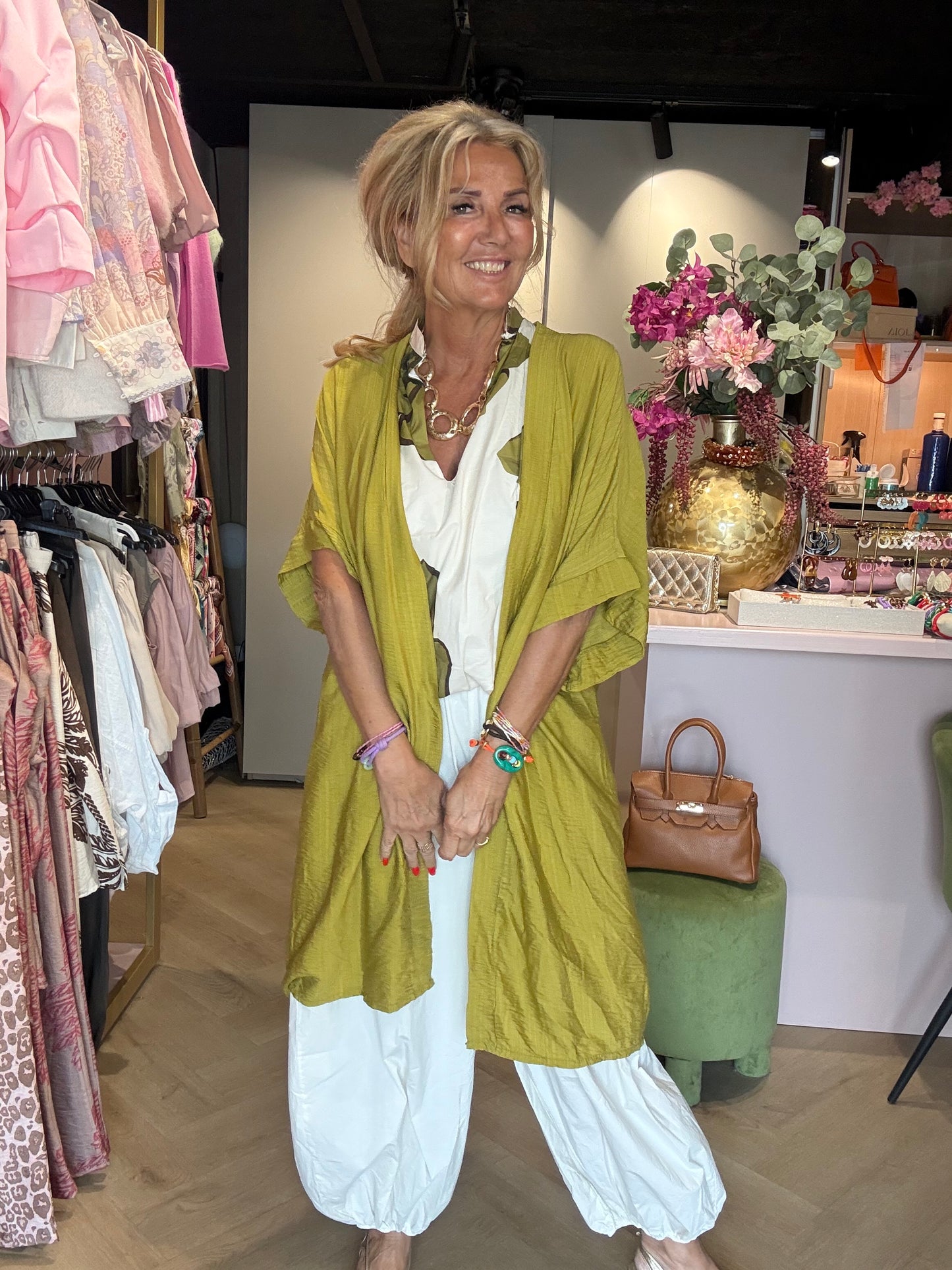 Kimono Matcha Plaine