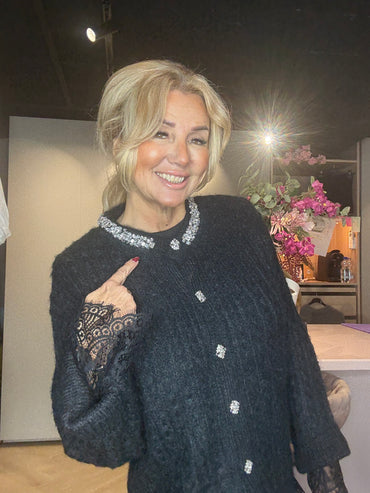 Black Strass Knit