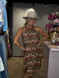 Halter Dress Brons