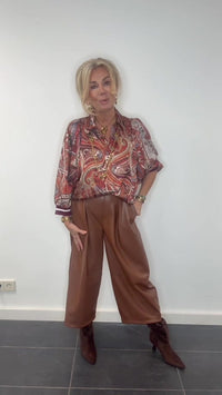 Blouse Paisley Cognac Forza