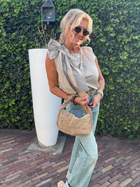 Blouse Big Bow Beige