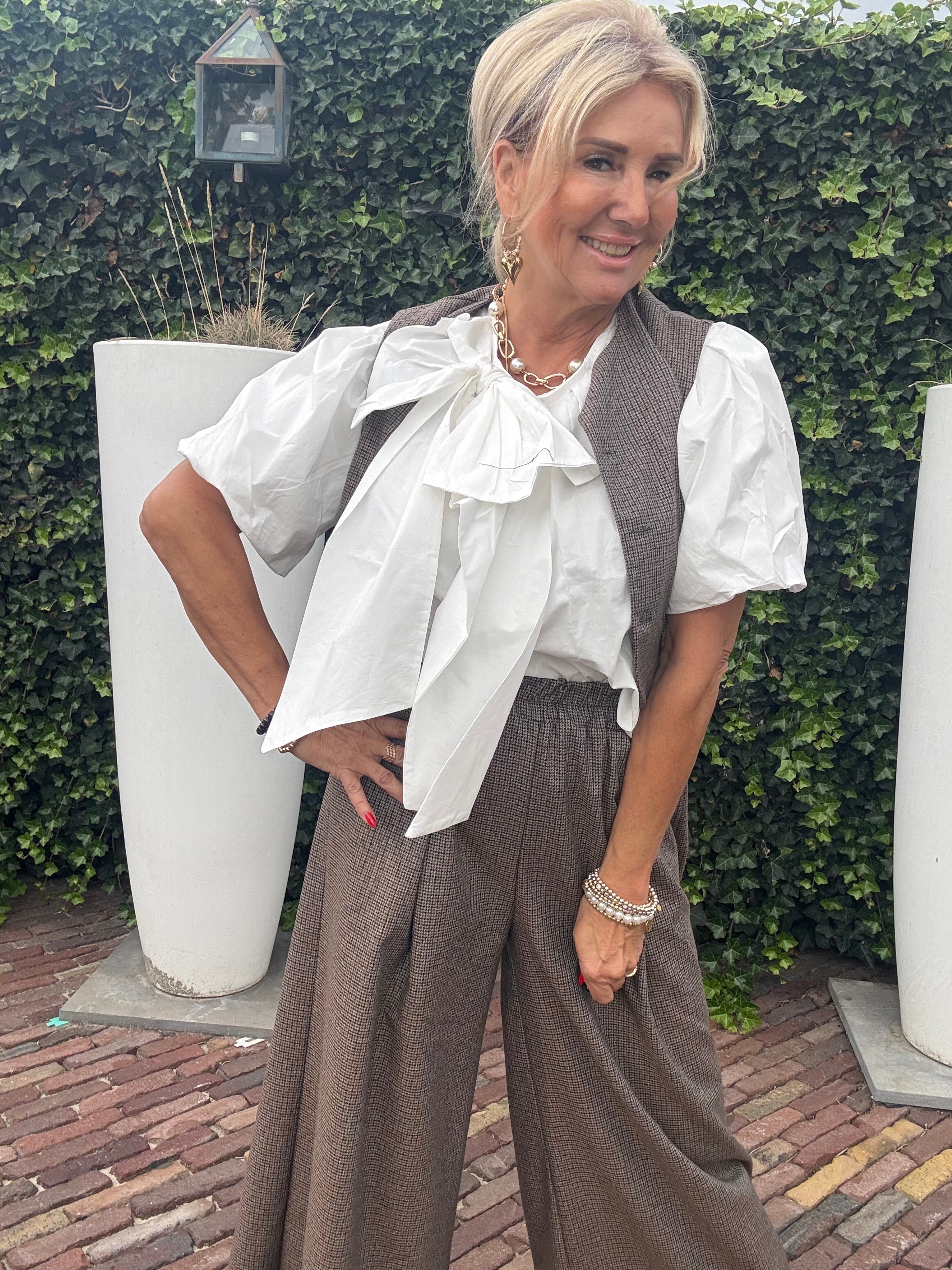 Bow Blouse Wit