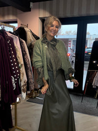 Blouse kleine polkadot Groen