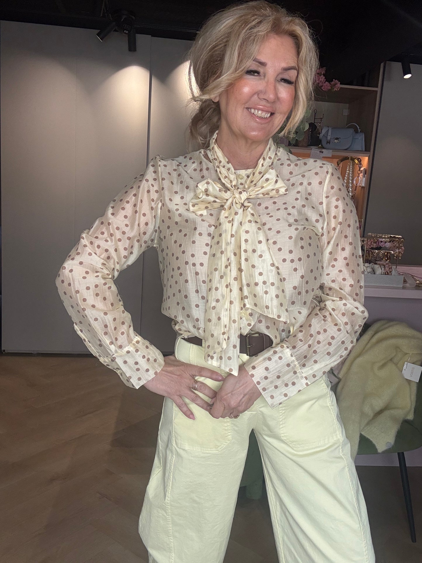 Bluse Butter Gul Prik