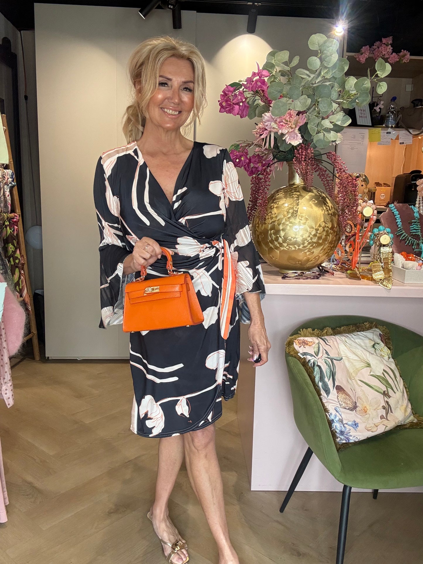Robe Troyka stretch bleu Orange