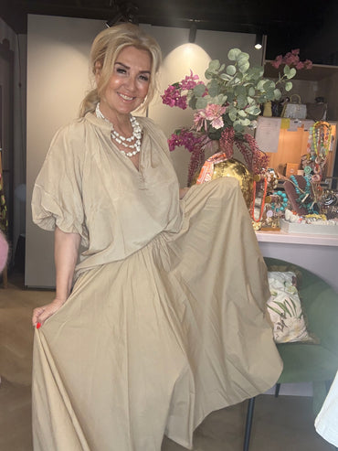Bluse Camel bomuld
