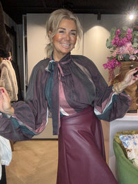 Blouse Stripe Bordeaux