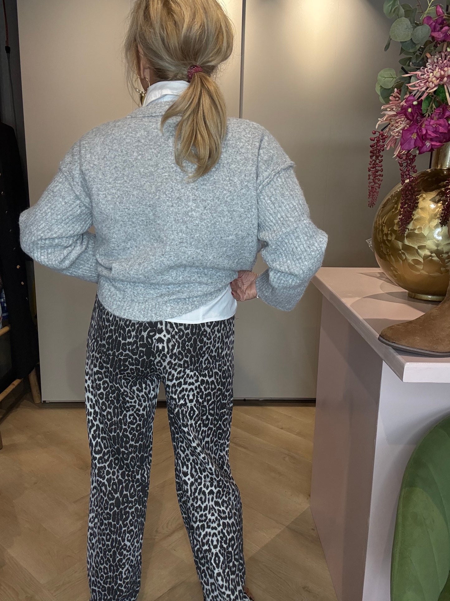 Broek Panther vlekjes zwart /wit