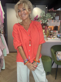 Blouse Koraal Linnen