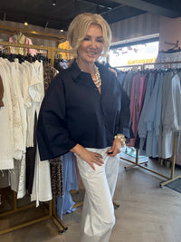 Blouse Mariëlle donker blauw