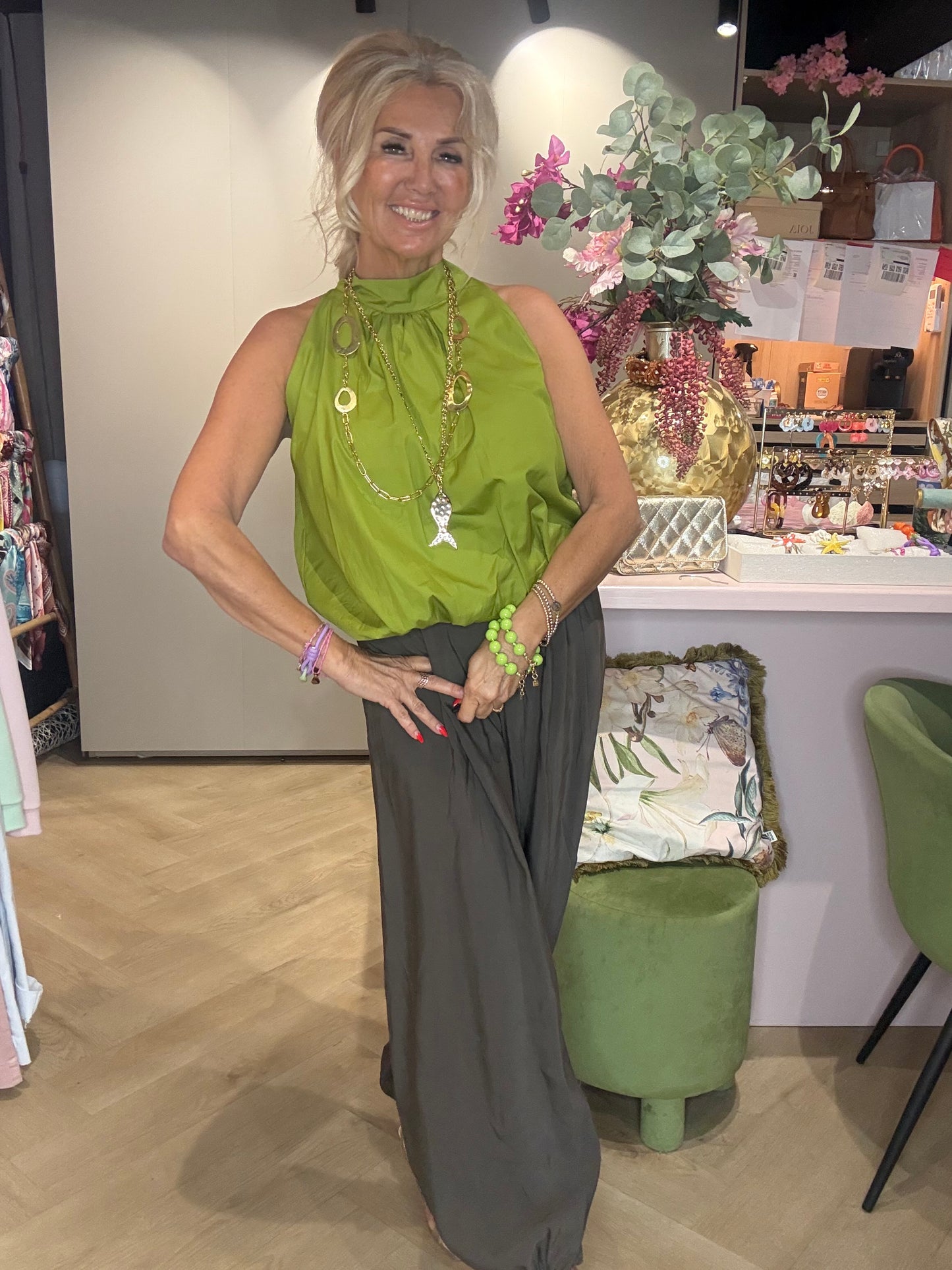 Top Halter Matcha Verde