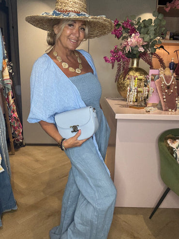 Blouse Tie Light Bleu