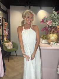 Jurk linnen Off White St Barths