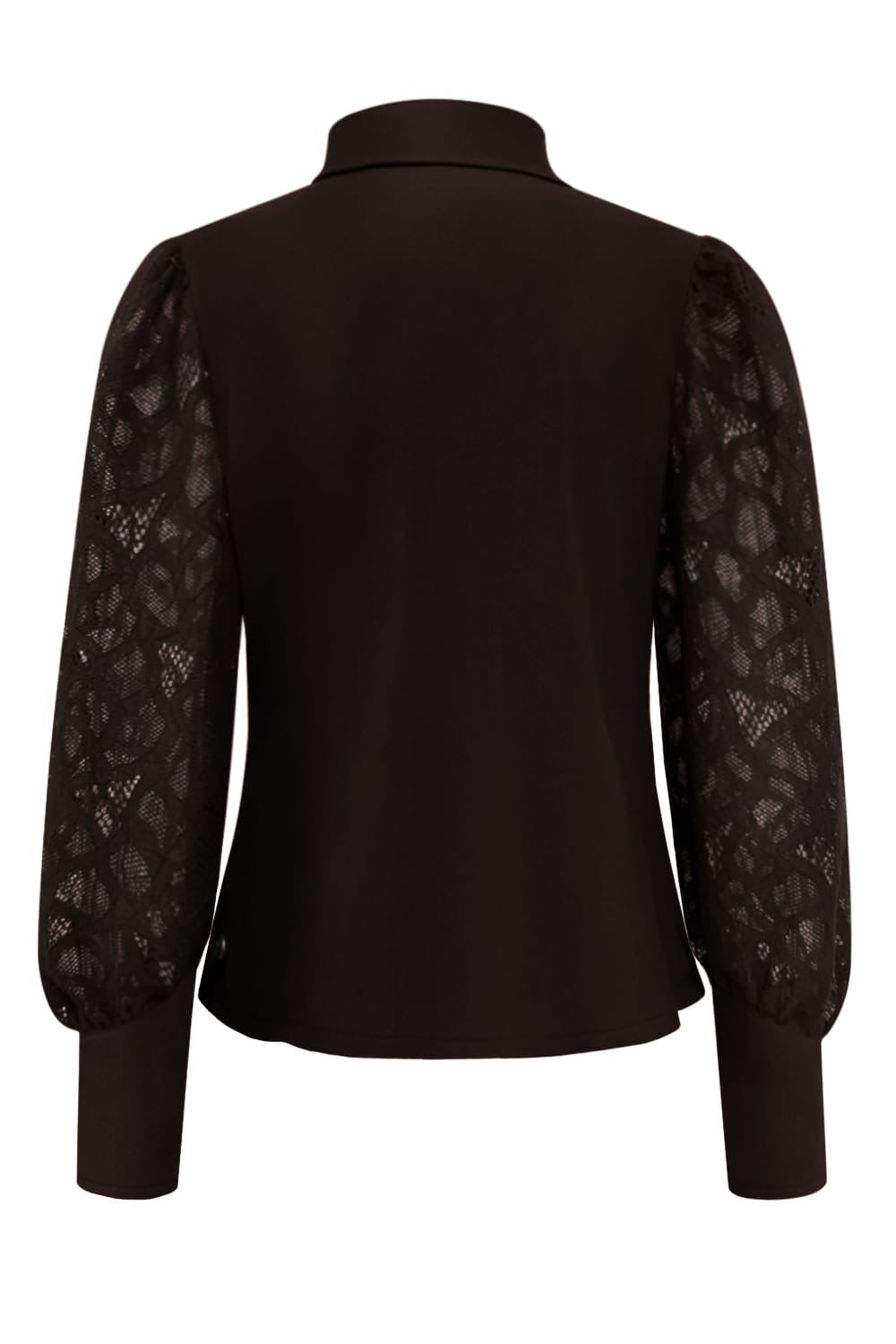 Triple Nine Blazer BLZ3906 Cross body Lace Sleeves Dark Brown