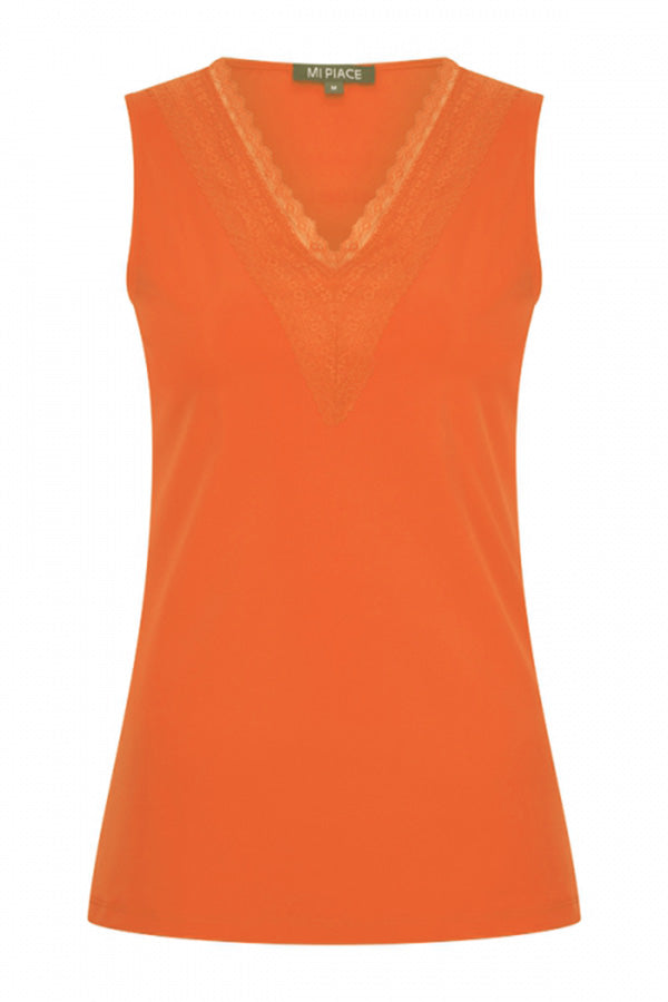 Mi Piace Top Lace Orange MP202254