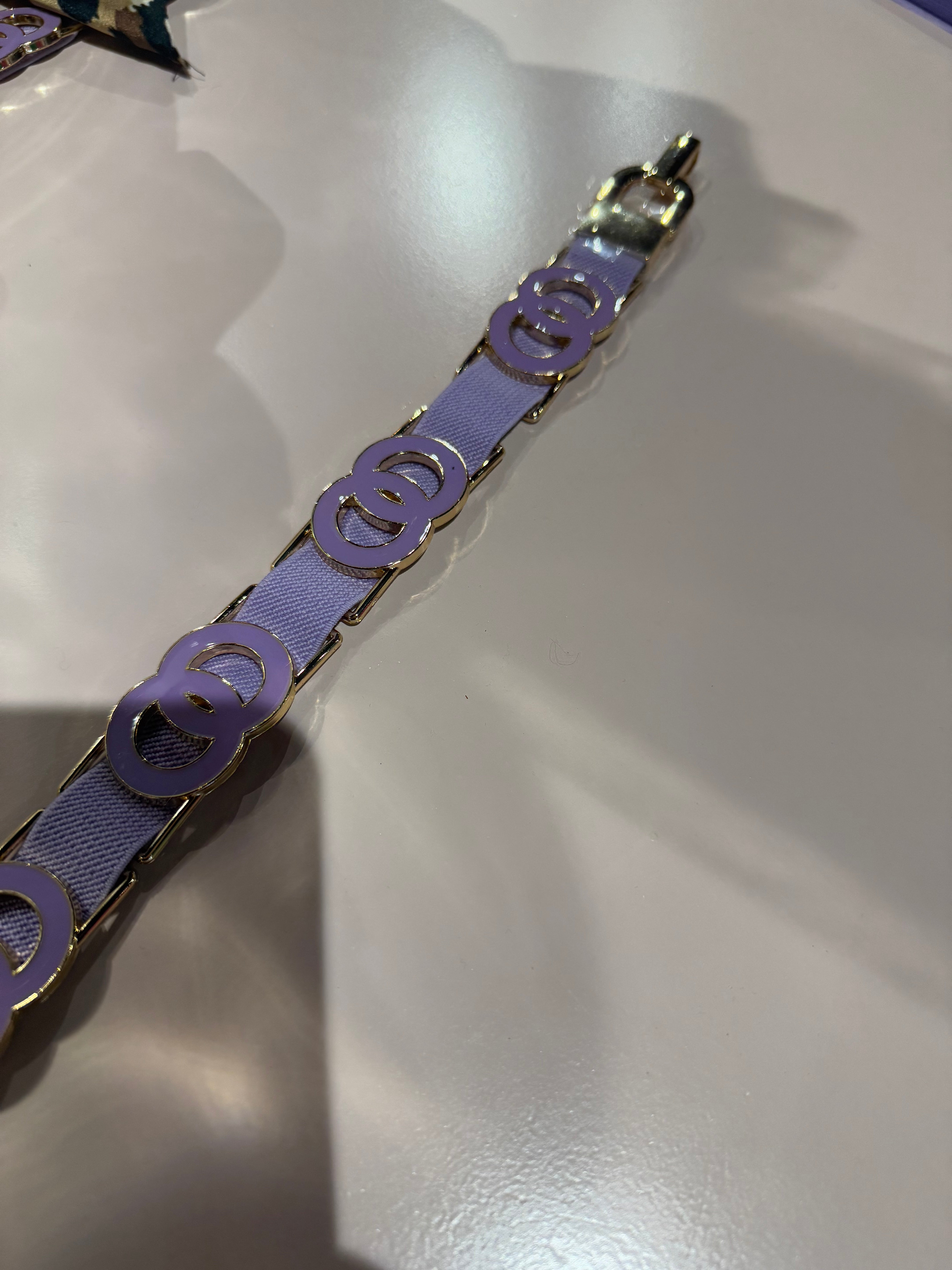 Elastische riem lila