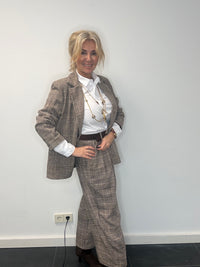 Broek Jenny Ruit Bruin