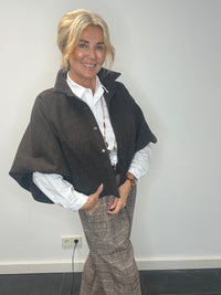 Bluse Emma dunkelbraun