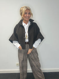 Broek Jenny Ruit Bruin