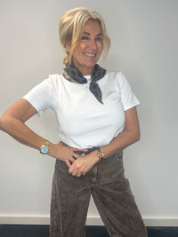 Basis T shirt wit Joëlle