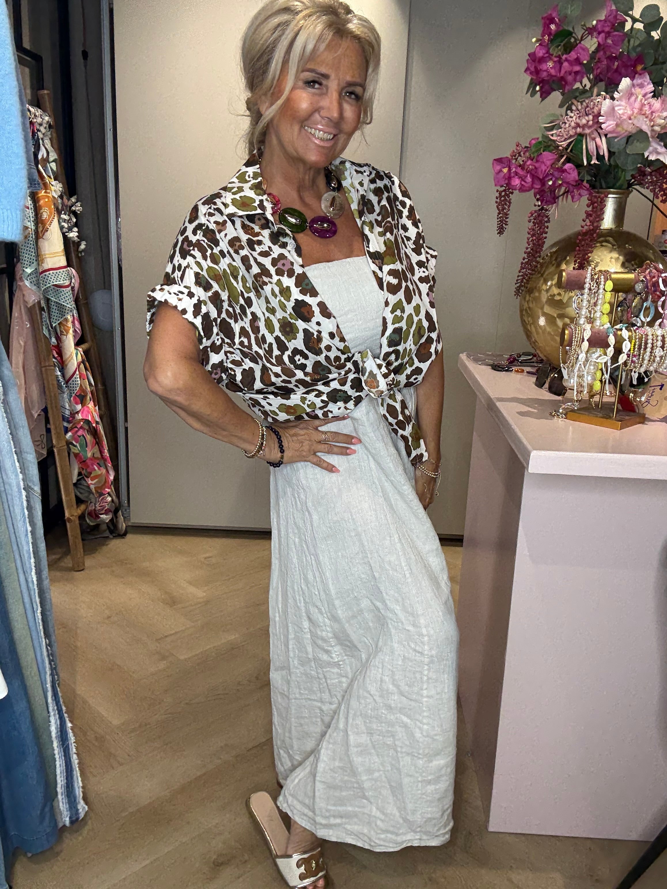 🐆 Blouse Safari Spot – Animal Chic