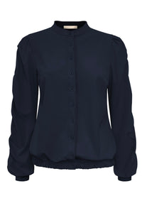 Jacket Triple Nine  with gold rib on the sleeves and smoked JA92404 Navy