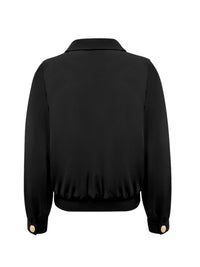 JA92423 Jacket Gold Zip Black - achterkant