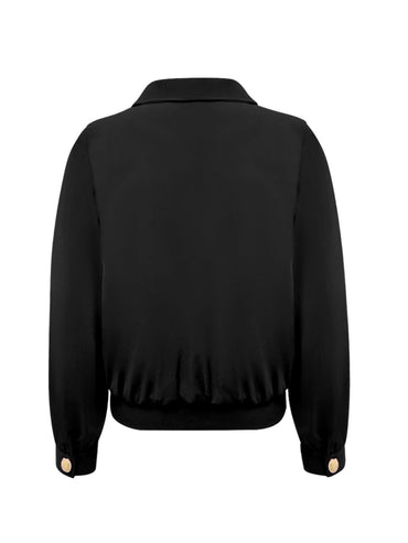 JA92423 Jacket Gold Zip Black - achterkant