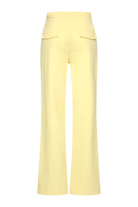 Mi Piace Pantalon Droit Jaune Citron MP202136