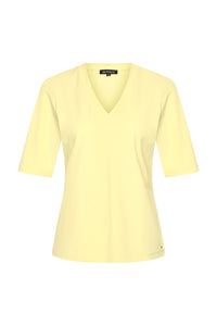 Mi Piace T-shirt V-hals Citrongul MP202271